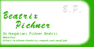 beatrix pichner business card